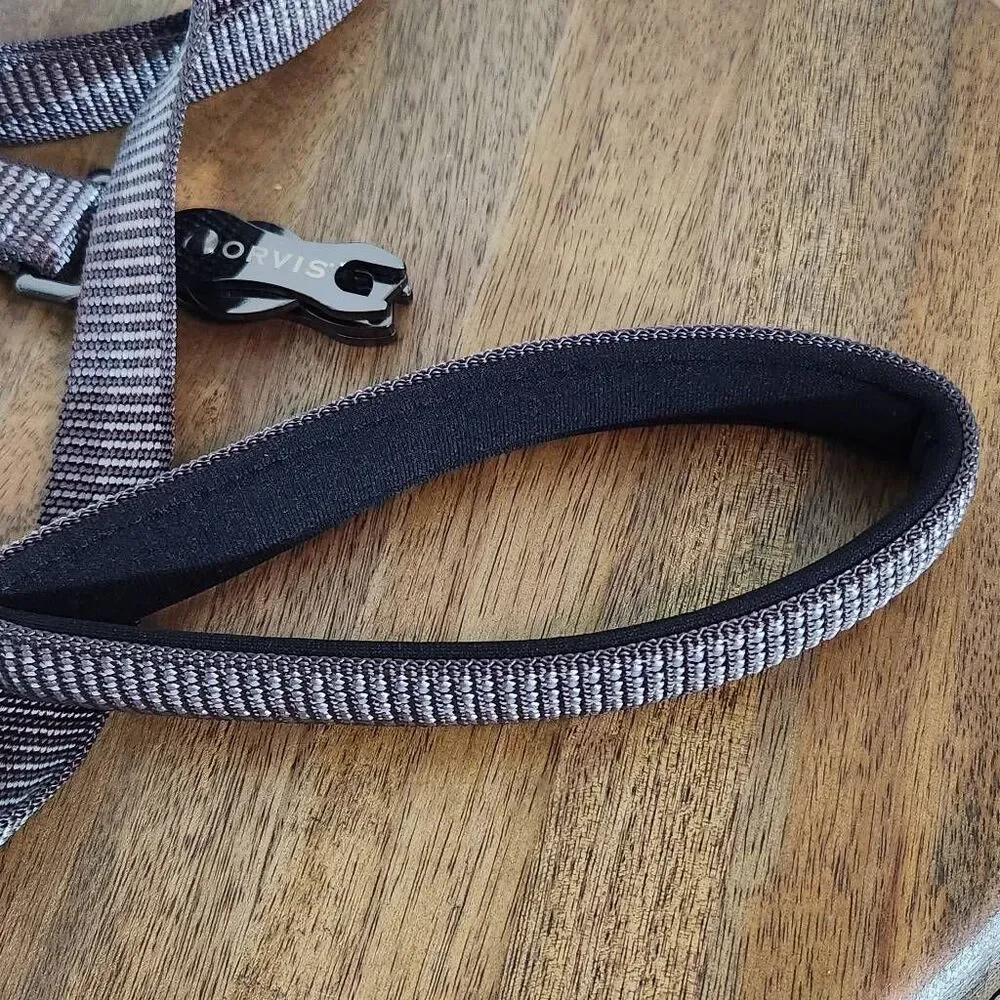 Orvis Gray Dog Leash with Rugged Metal Clip 1 X 70 Gray Orvis Dog Leash